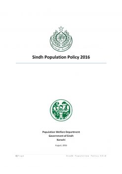 Sindh Population Policy 2016
